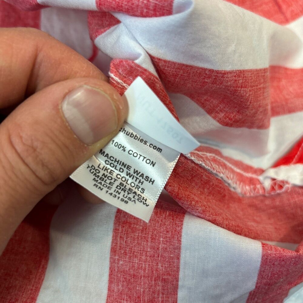 American Flag Shirt Mens Small AOP Chubbies the Nutter USA made Cotton Polo - Picture 8 of 9